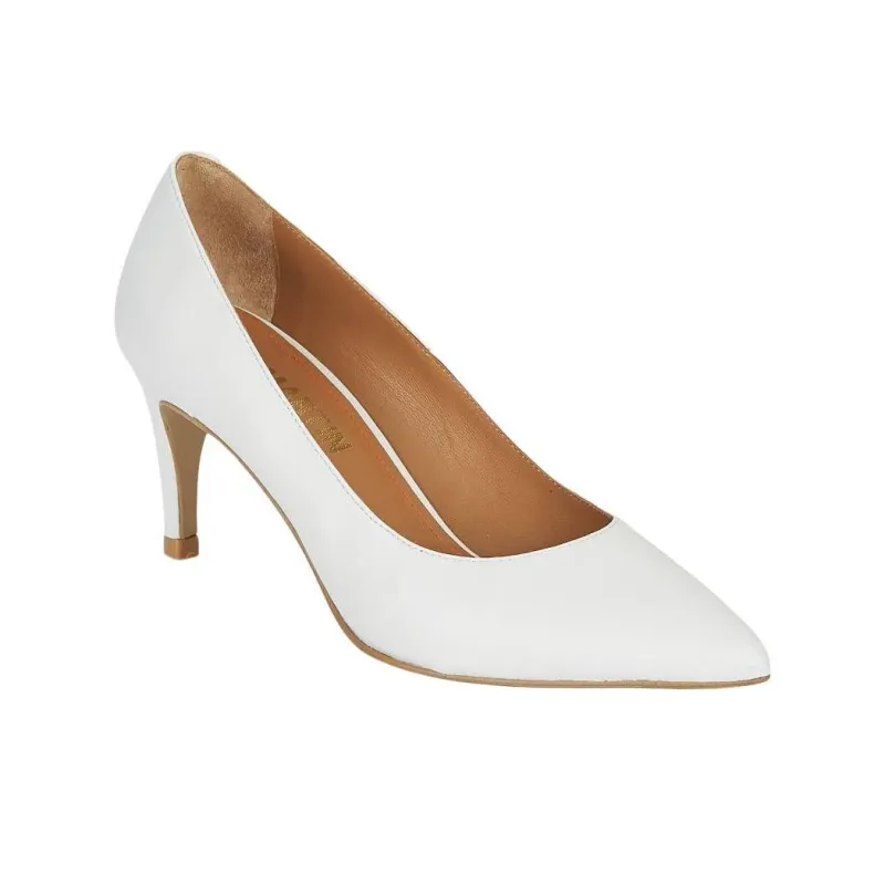 JB MARTIN ELSA Slim Heel High Heels Women's White-2