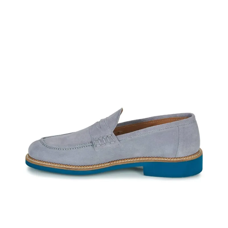 PELLET CLEMENT Loafers 3cm Men's Gray Blue-1