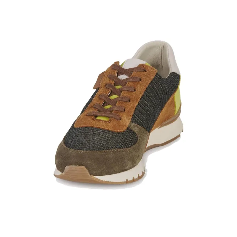 PELLET Malo Low-Top Casual Shoes Men's Green Brown-3