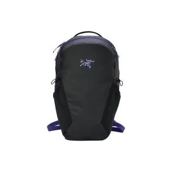 Arcteryx Mantis Recycled Polyester Outdoor Hiking Bag Backpacks Unisex Black & Purple