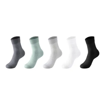 MIIOW Cool One Summer Series Mid Calf Socks Unisex 5 Pack