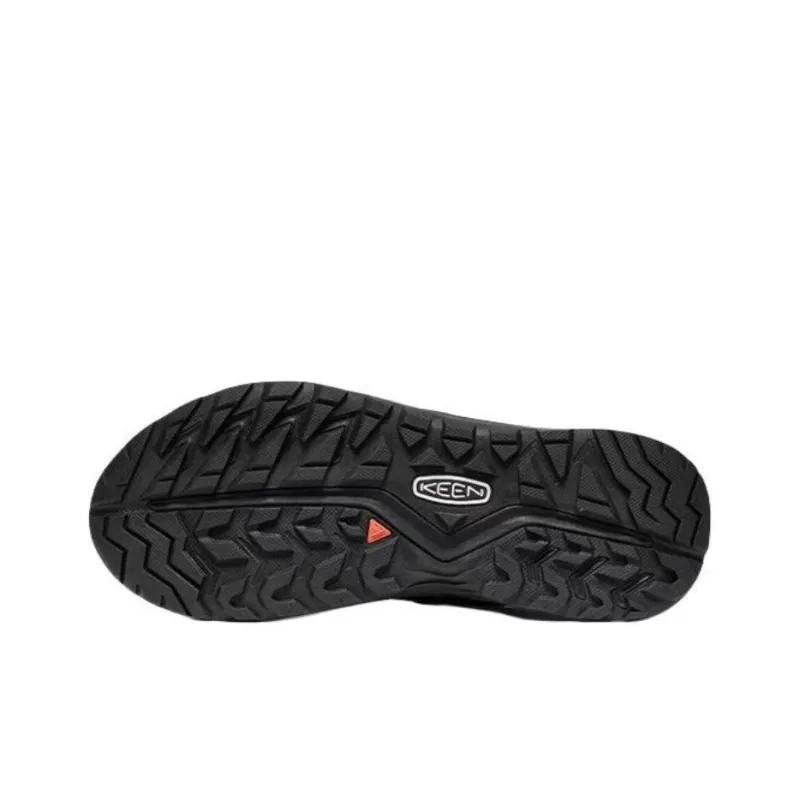 KEEN Anti Slip Wear Resistant Low Top Hiking Shoes Men's Black Gray-3