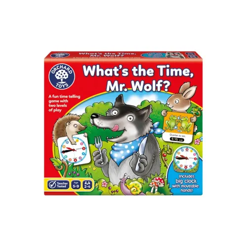 KUAIMANHU Old Wolf Old Wolf What Time Is It? OrchardToys Time Recognition Educational Toy Board Games