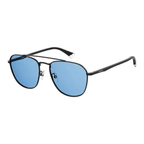 Polaroid Metal Aviator Sunglasses Men's Black