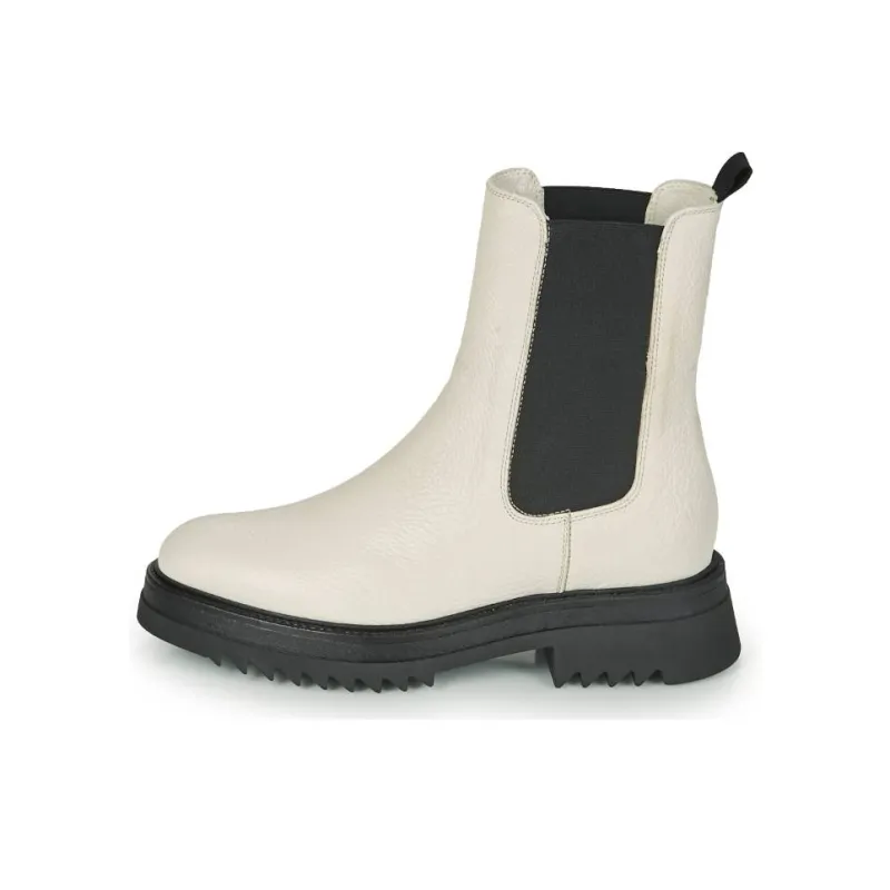 JB MARTIN Lagos Short Chelsea Boots Women's White-0