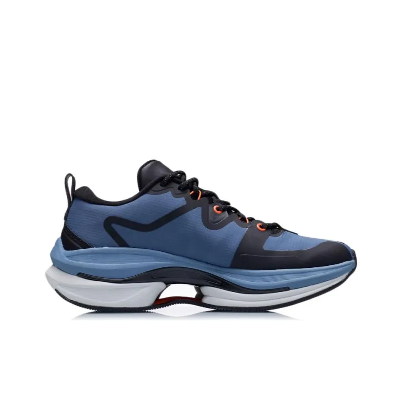 LiNing WuShi 5S 1.0 Cushioning Anti-Slip And Wear-Resistant Support Rebound Low-Top Running Shoes Men's Blue-1