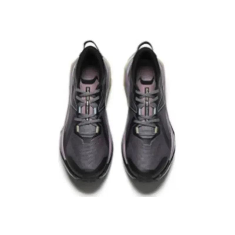 Anta Hunter Fury 2 Anti-Slip Wear-Resistant Low-Top Carbon Plate Running Shoes Men's Black Purple-3
