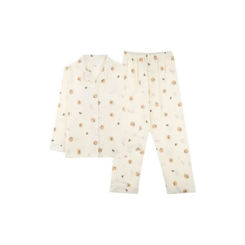 LoveEsteem Spring Fall Pajama Set Women's Light Apricot-0