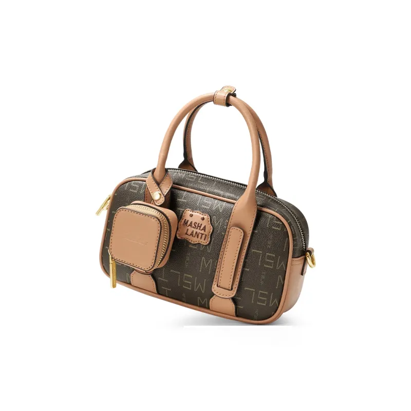 MashaLanti PVC Handbag Women's Coffee With Tea-2