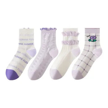 Caramella Mid Calf Socks Women's 4 Pack