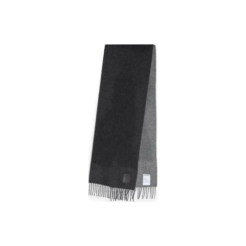 LOEWE Mohair Knit Scarves Men's Black-1