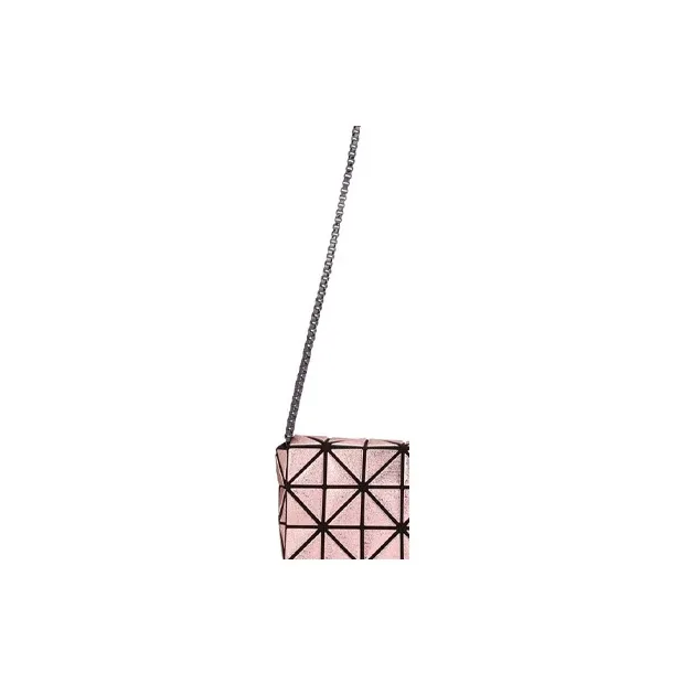 ISSEY MIYAKE PLATINUM COFFRET Polyurethane Crossbody Bag Shoulder Bag Women's Rose Pink-3