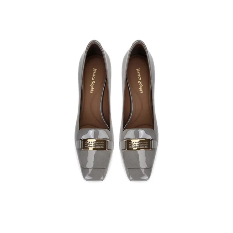 JESSICA SOPHIA Flared Heel High Heels 5cm Women's-4