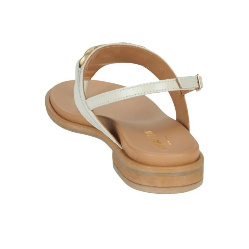JB MARTIN Artiste Strap Sandals Women's Gray White-4