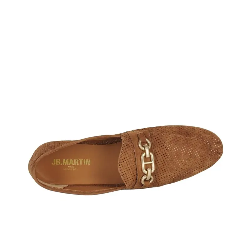 JB MARTIN FRANCHE BIJOU Loafers 1.5cm Women's Light Brown-5