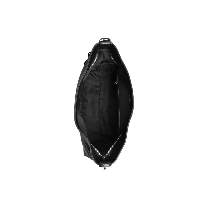 KARL LAGERFELD Top Grain Cow Leather Crossbody Bag Women's Black-5