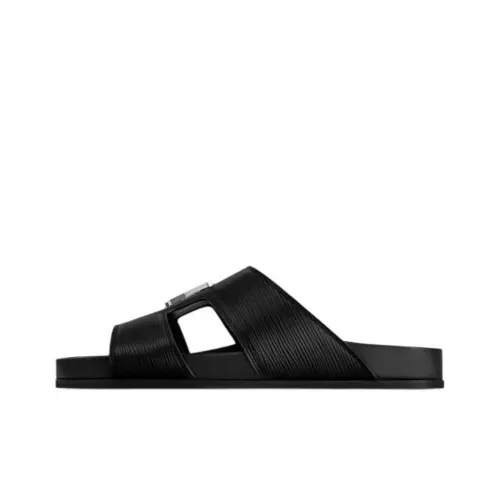 LOUIS VUITTON Slide Slippers Men's Black