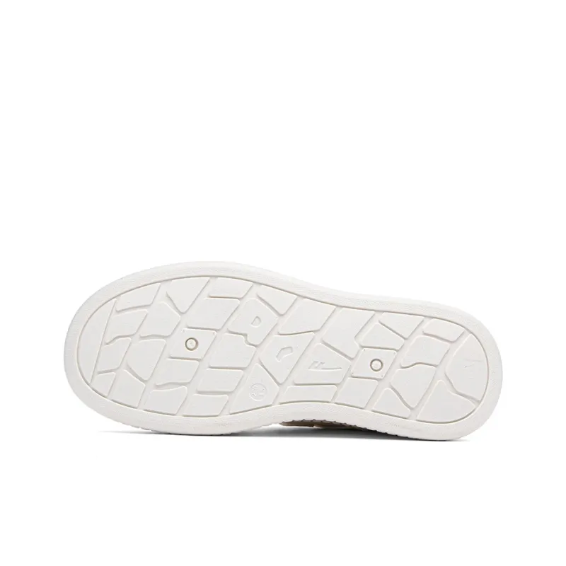 Warrior Non-slip Lightweight Low-Top Skateboard Shoes Women's White Black-5
