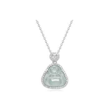 KING TAI SANG Glutinous Jade Necklaces Women's