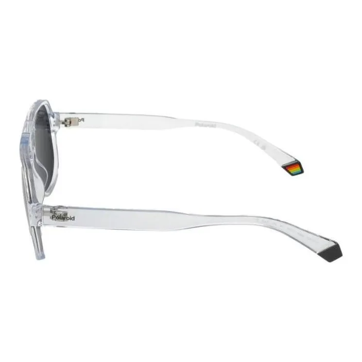 Polaroid Polycarbonate Aviator Sunglasses Unisex White-3