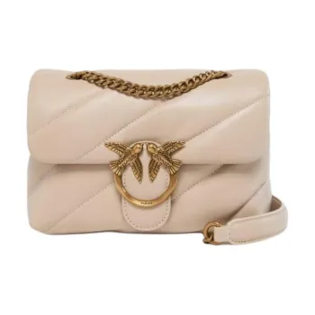 PINKO Sheepskin Shoulder Bag Mini Women's Flesh