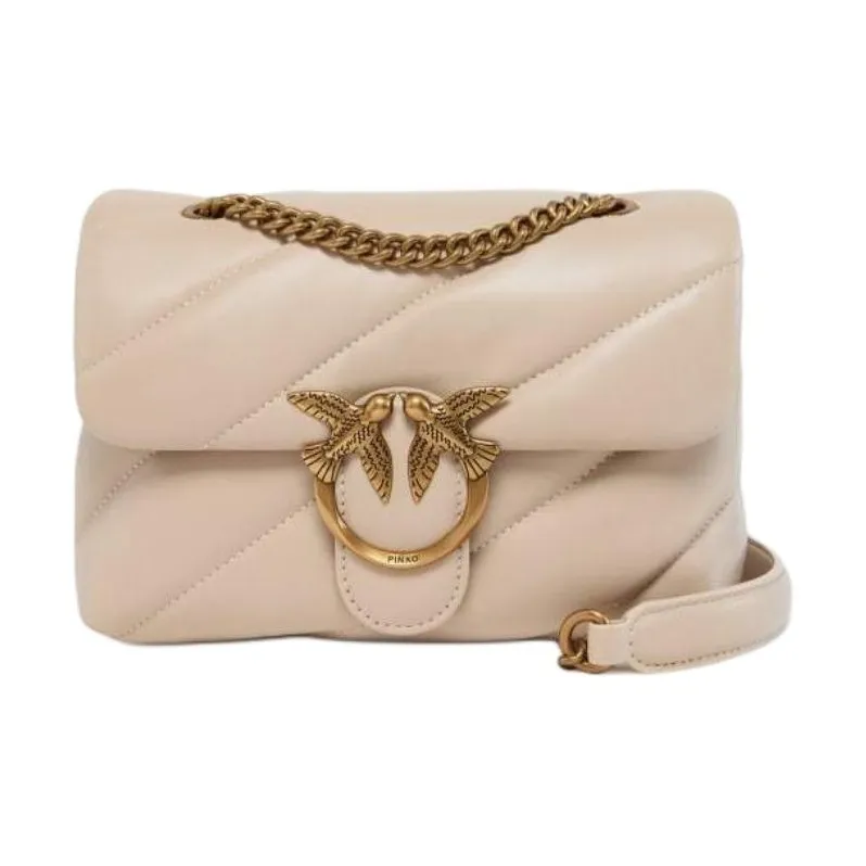 PINKO Sheepskin Shoulder Bag Mini Women's Flesh-0
