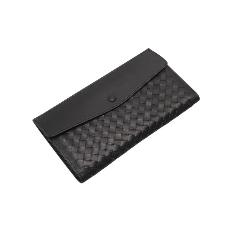CMLZIUA Cow Leather Wallet Unisex Black-0