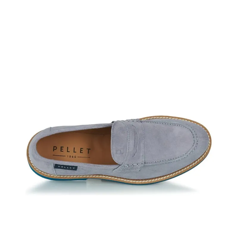 PELLET CLEMENT Loafers 3cm Men's Gray Blue-3