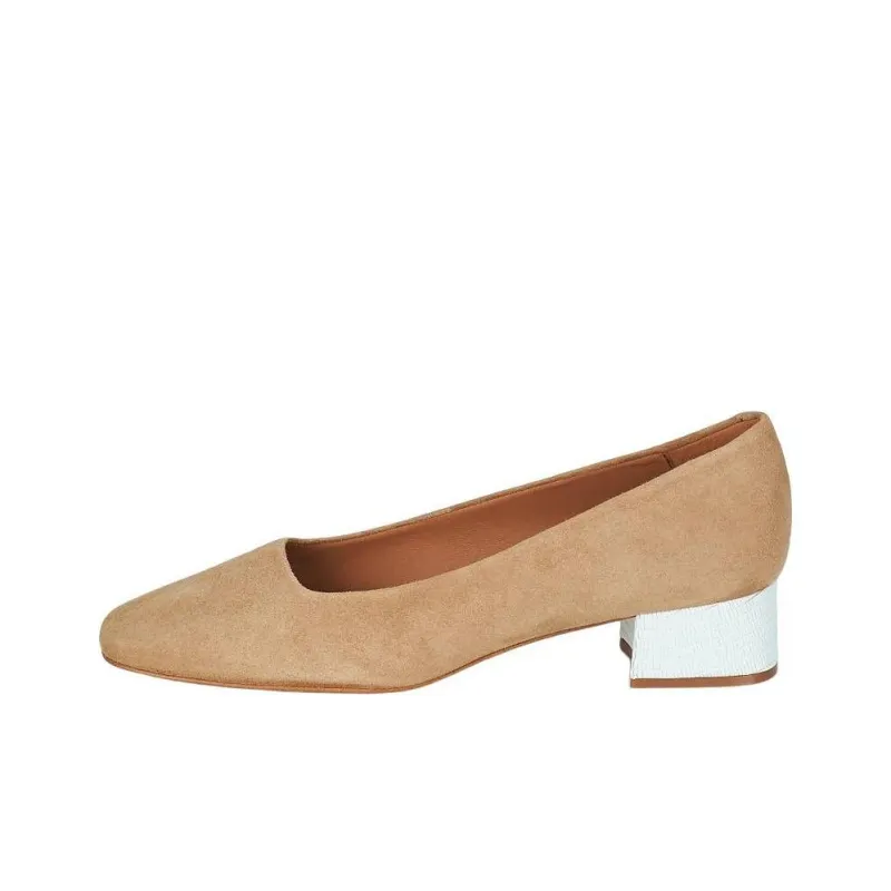 JB MARTIN TONIQUE Block Heel High Heels 4cm Women's Beige-0