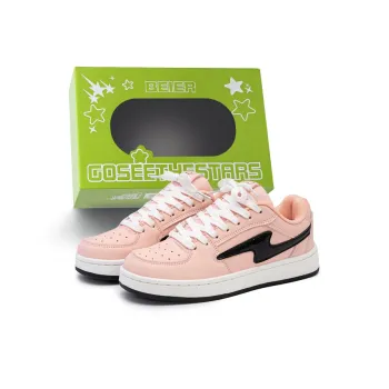 BEIER Low-Top Skateboard Shoes Unisex Cherry Blossom Pink
