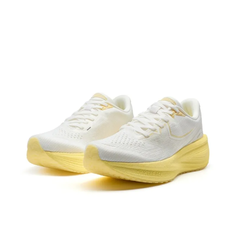 XTEP Anti-Slip And Wear-Resistant Breathable Low-Top Training Running Shoes Women's White Yellow-2