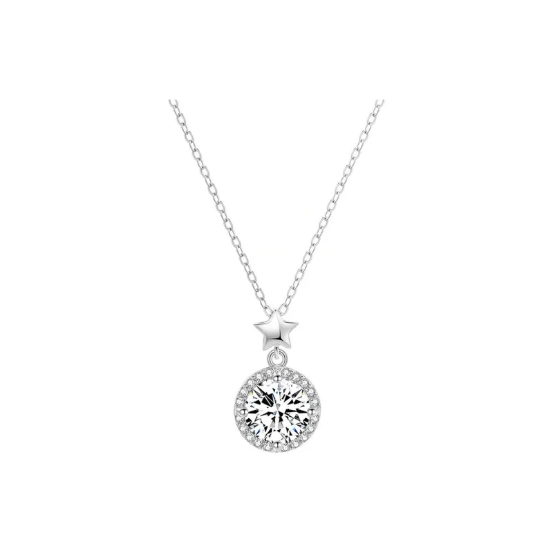 Heart Grass 999 Fine Silver Necklaces Women's-0