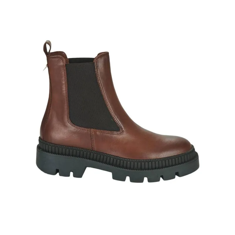 JB MARTIN OCEANA Short Chelsea Boots 5cm Women's Red Brown-1