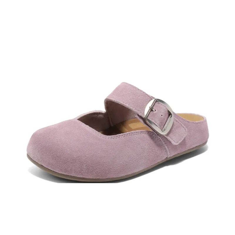 BELLE Rubber Sole Abrasion-Resistant Slip-Resistant Wrap-toe Slippers Women's-1