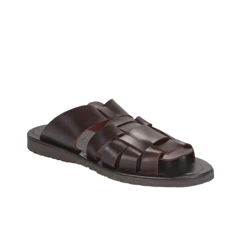 PELLET Slip-Resistant Slide Slippers Men's Dark Brown-2