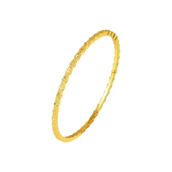 QIDUYINSHI 999 Fine Silver Bangles Unisex