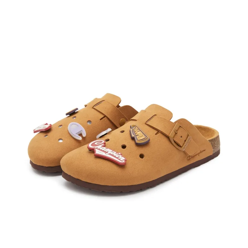 Champion EVA Rubber Sole Wrap-toe Slippers Unisex Cocoa Mocha Brown-2