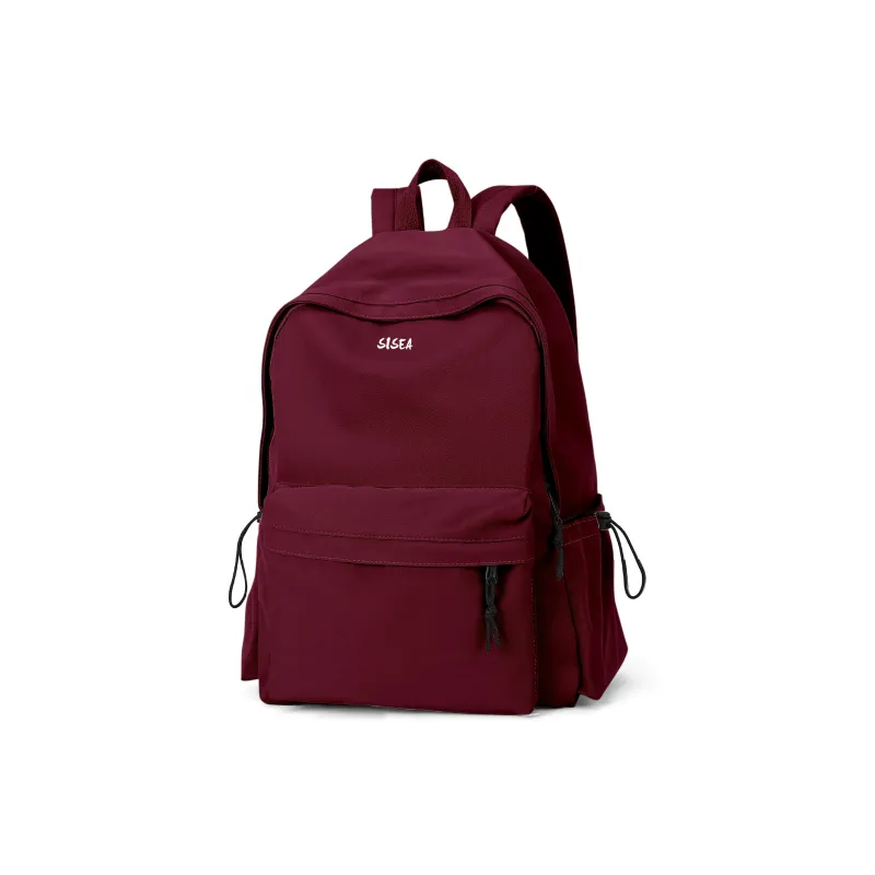 Sisea Fabric Backpack Laptop Bag Travel Bag Backpack Regular Unisex Classic Black/cream White-25