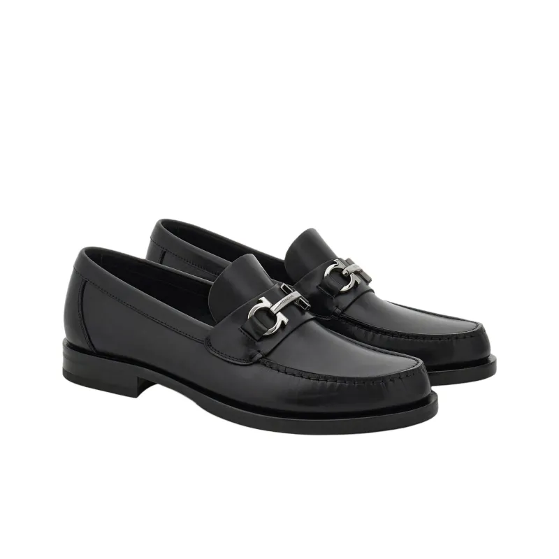 FERRAGAMO GANCINI Loafers Men's Black-2