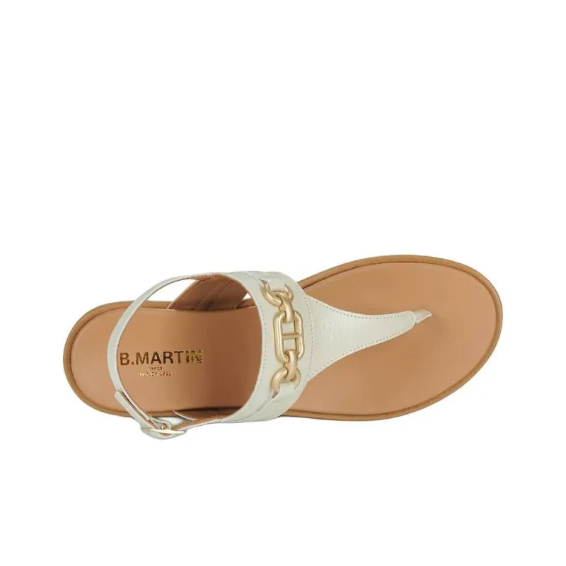 JB MARTIN Artiste Strap Sandals Women's Gray White-5