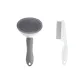Gray De-Shedding Comb+18cm White De-Shedding Comb