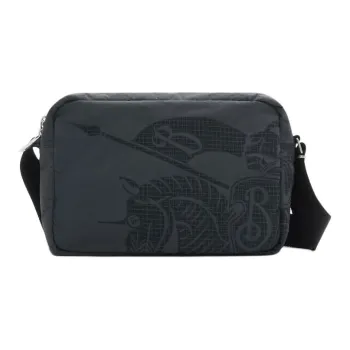 Burberry Nylon Crossbody Bag Men's Gray