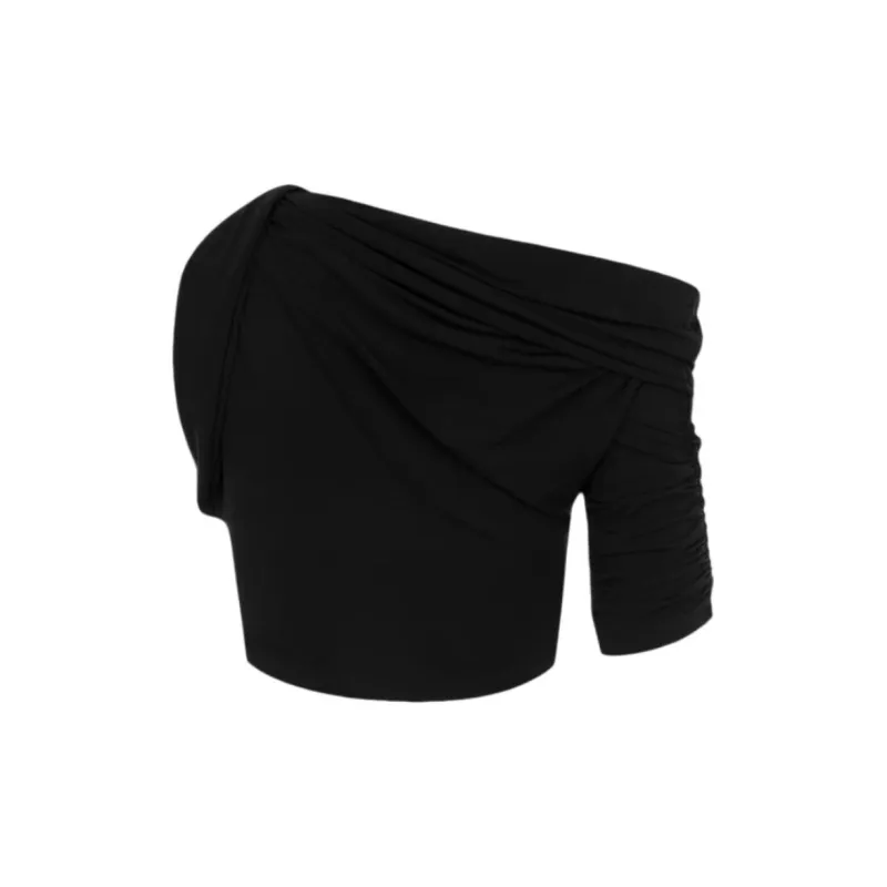 Jacquemus Drapeado Top 'Black'-1