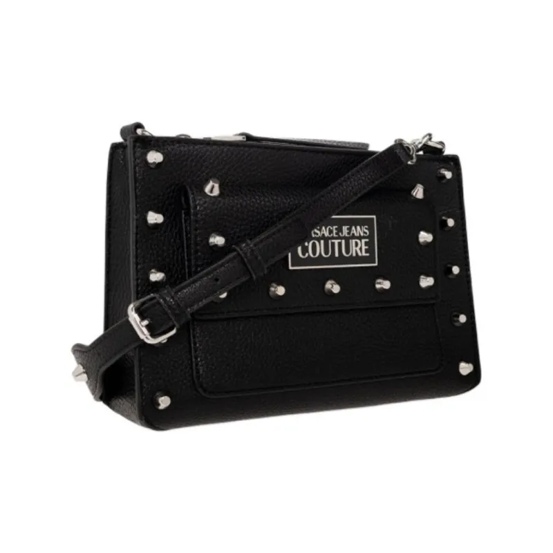 VERSACE JEANS COUTURE Polyester Envelope Bag Crossbody Bag Shoulder Bag Medium Size Women's Black-1
