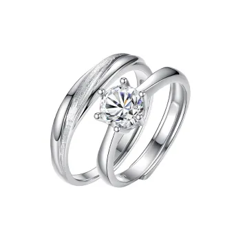 QIDUYINSHI 999 Fine Silver Rings Unisex