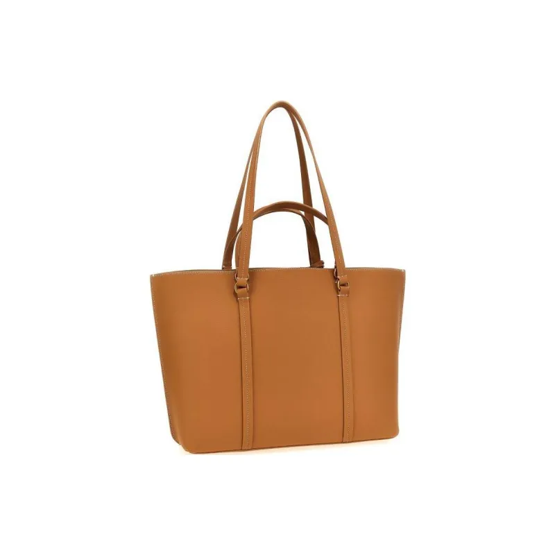 PINKO Calfskin Tote Bag Shopping Bag Shoulder Bag Handbag Women's Beige-1