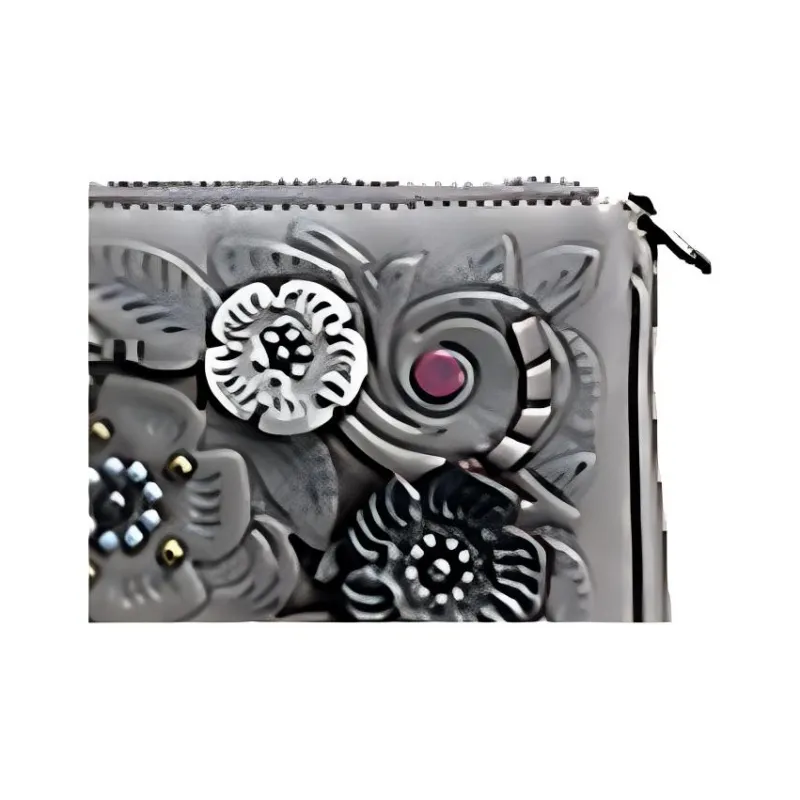 COACH Nolita Tanned Leather Mahjong Bag Shoulder Bag Crossbody Bag One Shoulder Handbag Small Size Women's Silver Gray-2