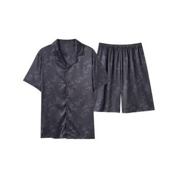 XIAFENYAN Pajama Set Men's Dark Gray