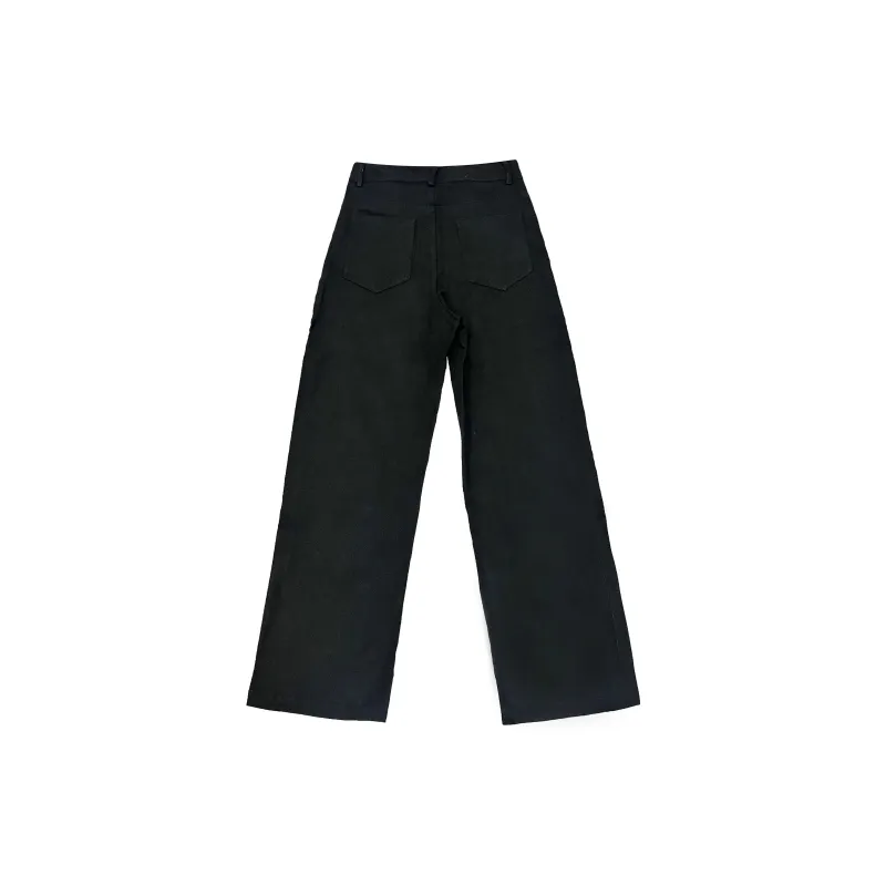 RICE NINE TEN Casual Pants Unisex Black-1