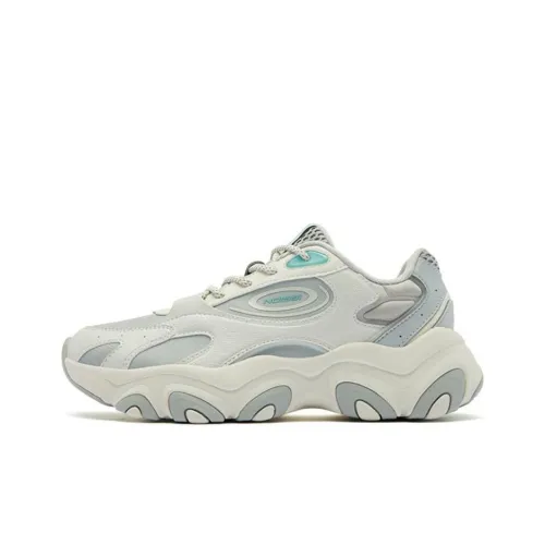 QIAODAN Elf Meowth Cushioning, Wear Resistant Low Top Casual Shoes Women's Gray